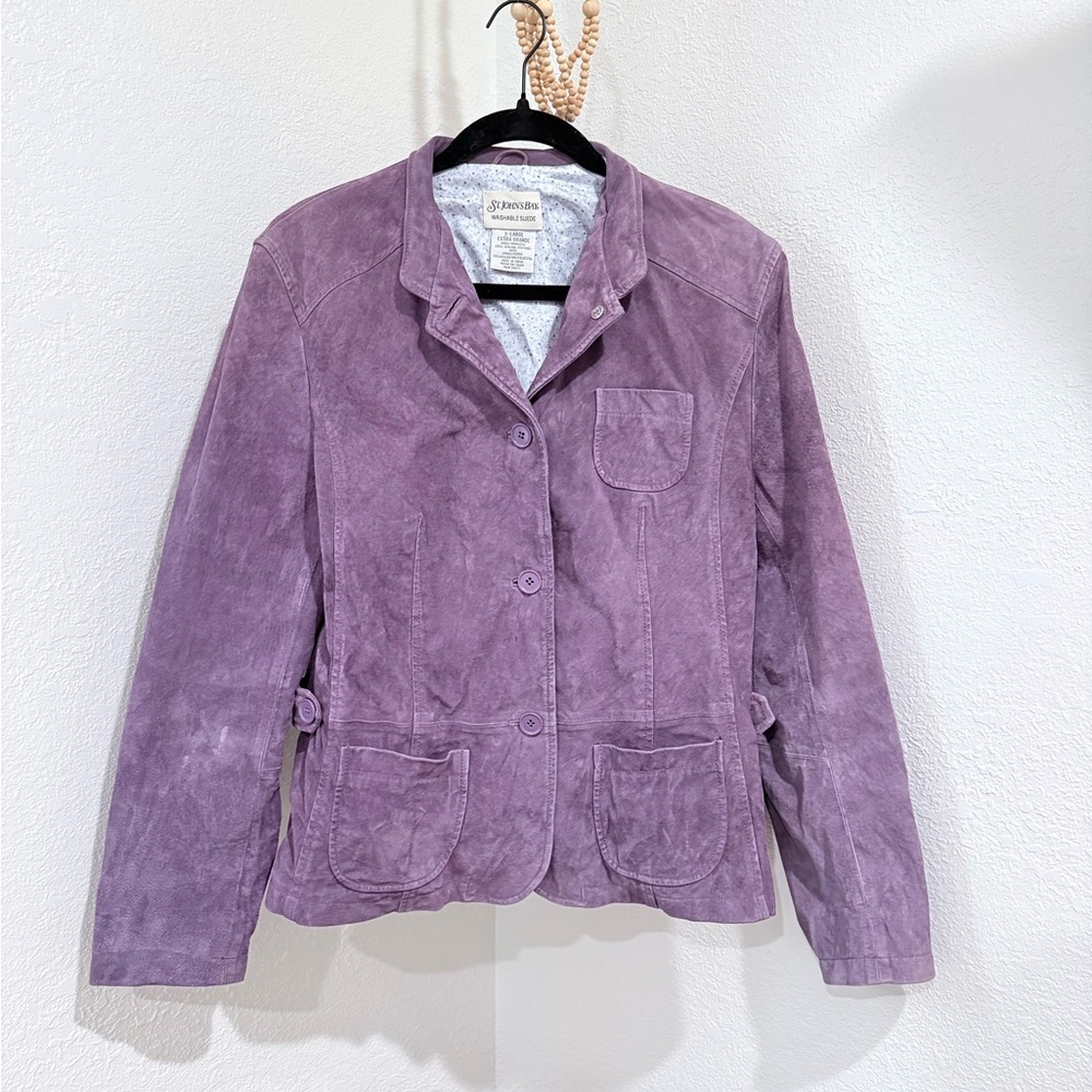 St John’s Bay Suede Jacket